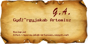 Györgyjakab Artemisz névjegykártya